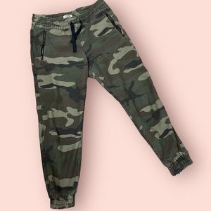 TNA camo joggers with cuffed ankle